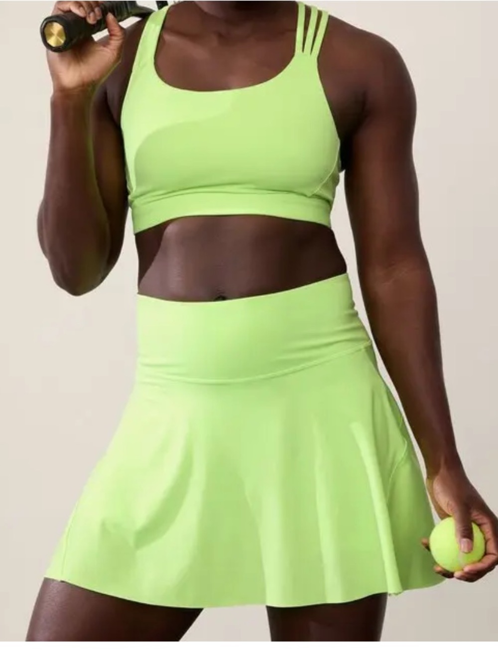 Athleta Ace Tennis Skort in Bright Yellow/Green Women’s Size Small